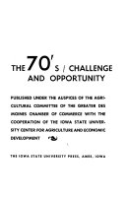 The 70's/challenge and opportunity