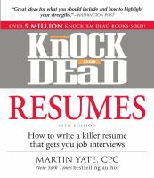 Knock 'em dead resumes
