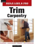 Trim carpentry