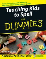 Teaching kids to spell for dummies