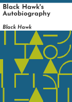Black Hawk's autobiography