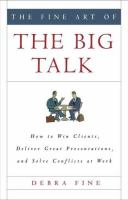 The_fine_art_of_the_big_talk
