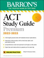 Barron's ACT study guide premium 2022-2023